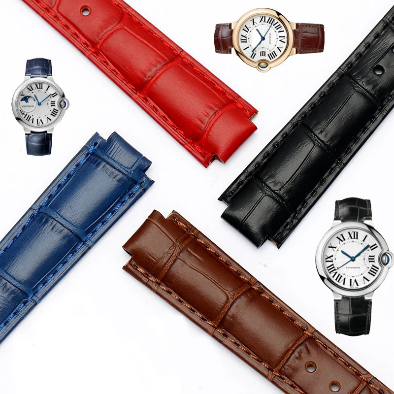 Men'S Accessories Cartier - حزام ساعة جلدي 14-8 مم، 16-8