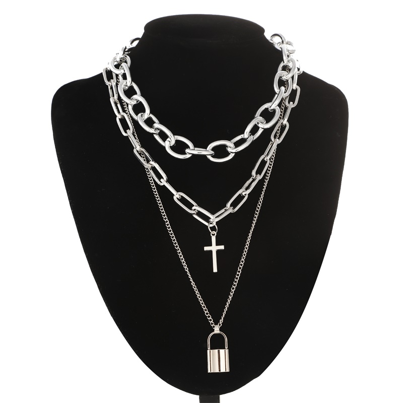الطبقات الجرونج الجمالية مجوهر - مراجعة Men Accessories Neck Chain وسعره