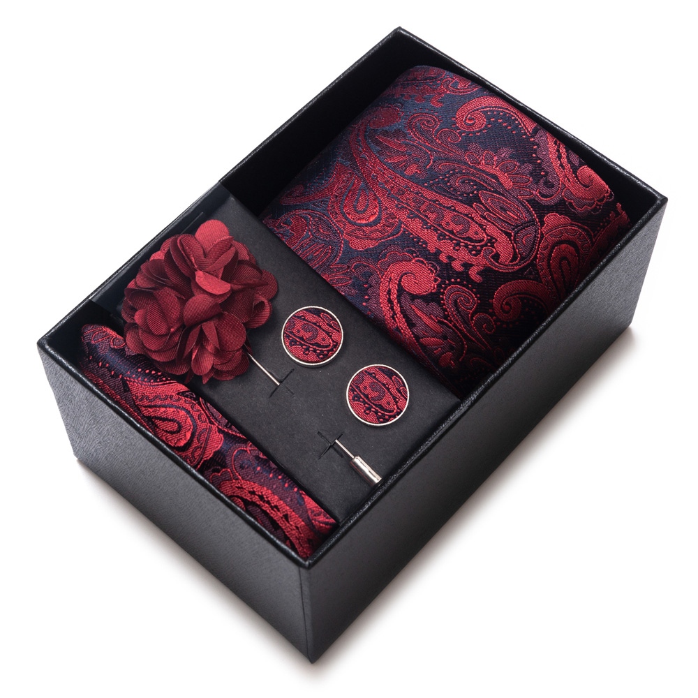 مجموعة إكسسوارات بدلة رجالية،  - مراجعة Neck Tie Set Box وسعره