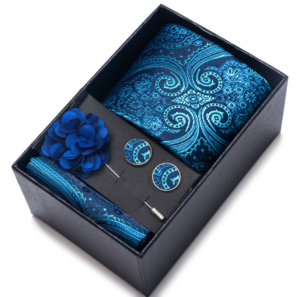 مجموعة إكسسوارات بدلة رجالية،  - مراجعة Neck Tie Set Box وسعره
