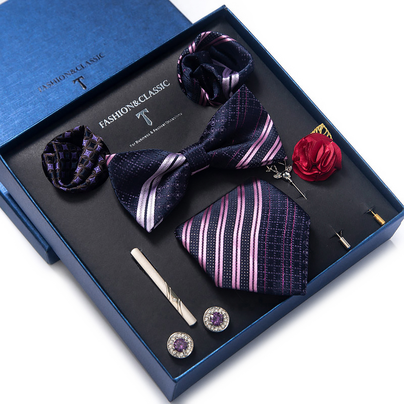 هدية العيد منديل جيب مربعات أز - مراجعة Neck Tie Set Box وسعره