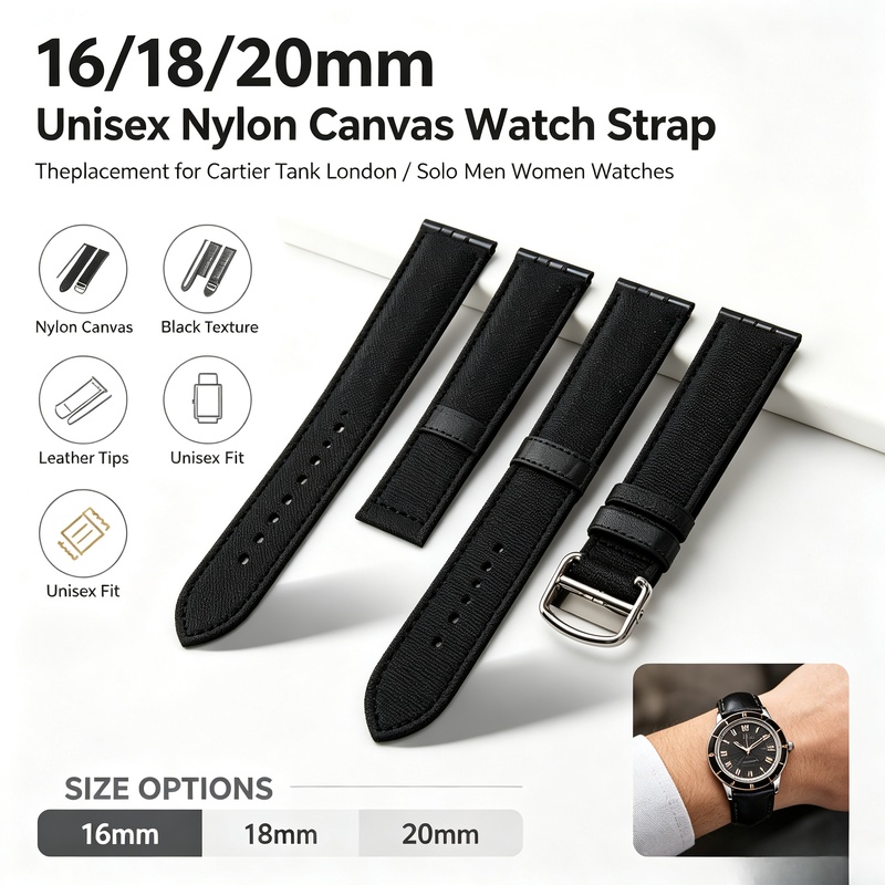 حزام ساعة نايلون ناعم للجنسين  - مراجعة Men'S Accessories London وسعره